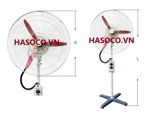 Quạt cây quạt treo tường công nghiệp phòng chống cháy nổ hiroko sayo fb bts 500 600 750