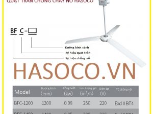 Quạt trần chống cháy nổ BFC-200 BFC200 BFC 200