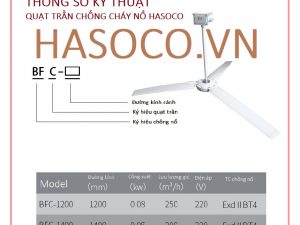 Quạt trần chống cháy nổ BFC-200 BFC200 BFC 200