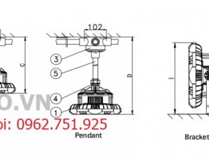 Đèn led chống cháy nổ GYD620-80