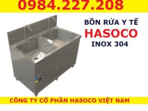 Chậu rửa tay Y tế HASOCO cung cấp cột lọc, đèn UV, thiết bị làm ấm nước bằng Inox 304 cao cấp nhập ngoại và sản xuất theo yêu cầu