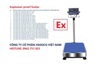 Cân chống cháy nổ
